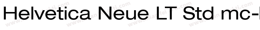 Helvetica Neue LT Std mc字体转换